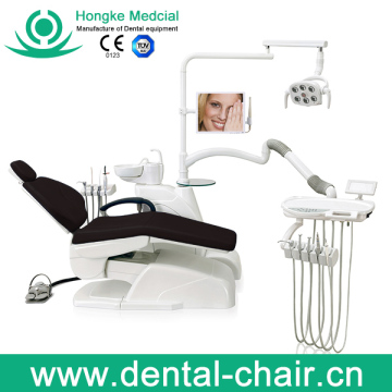 High Quality Dental Chair with LED Sensor Lamp and Danish Motors