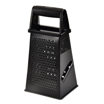 Kitchen Coconut Cheese 4-Sided Stainless Steel Plastic Grater with Handle: Ideal Tool for Vegetable and Cheese Grating