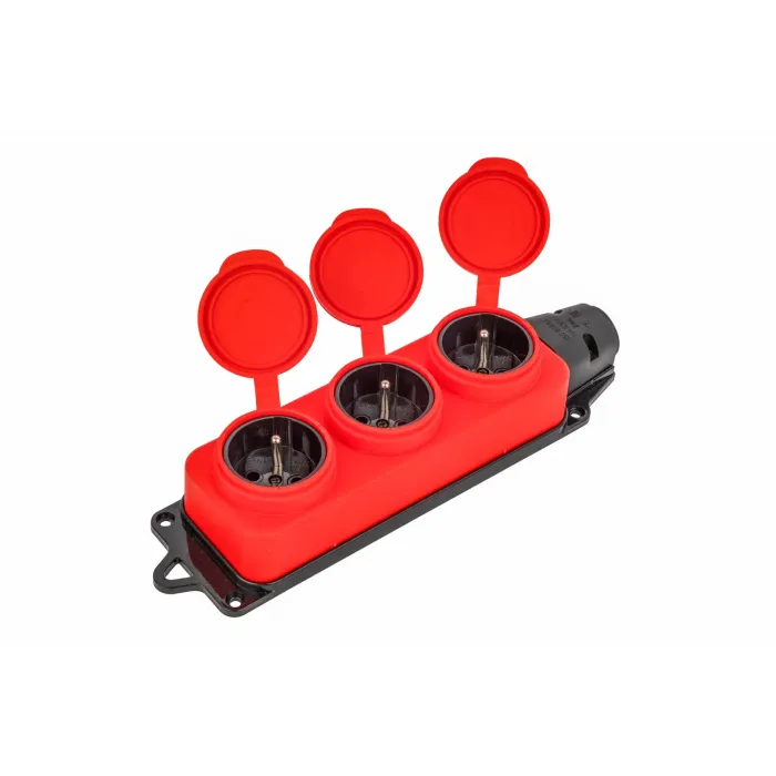 Soket Listrik Tahan Air 16A 250V AC dengan Penutup