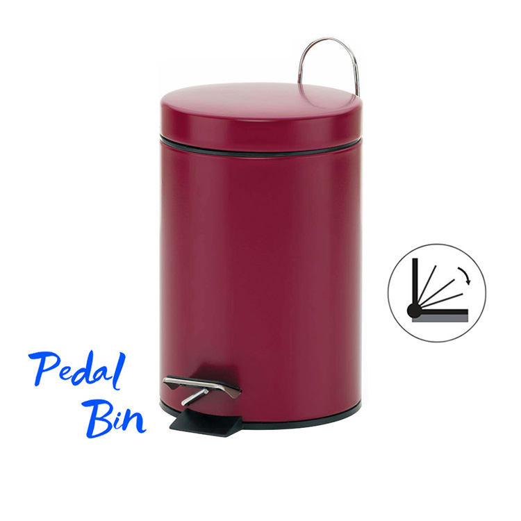 stainless steel pedal bin