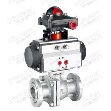 Pneumatic Flanged Vacuum Ball Valve