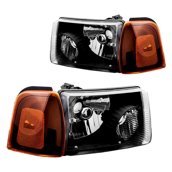 Black Headlight Signal Lamp for Ford Ranger 2001-2011 FO2502173 FO2503173