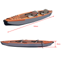 Canoa gonfiabile PVC pieghevole kayak barca pesca kayak