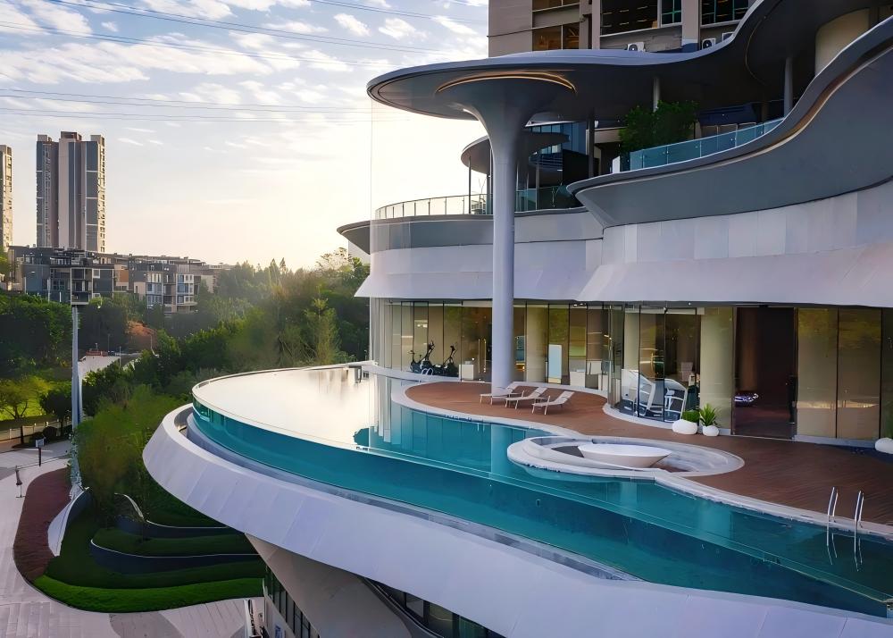 Glass-Walled Swimming Pools
