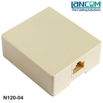 LC Small MOQ available standard 8P8C Single Mount Box RJ45 Coupler