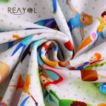 Wholesale 95% Cotton 5% Spandex Digital Print Terry Cloth Fabric for Garments