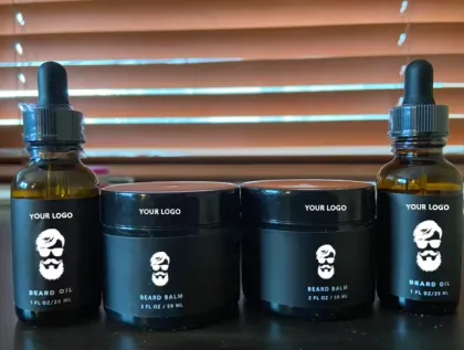 OEM Beard Care Kit for Men, Vanilla&Cedarwood Scent Beard Oil & Beard Butter Set for Beard Soften Moisturizing