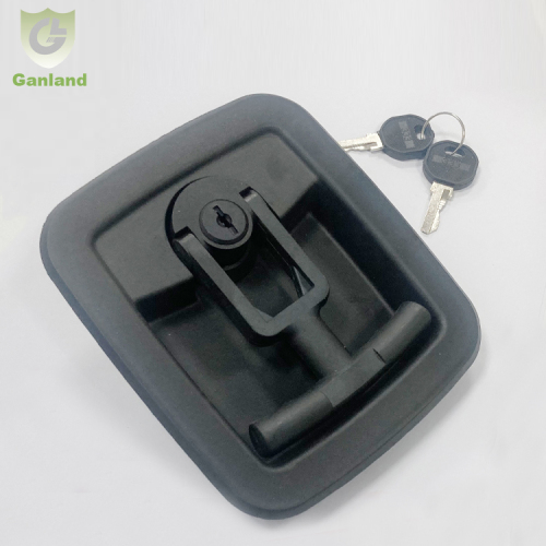 GL-12154 Kabinet plastik hitam dada T mengendalikan kunci