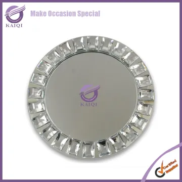 K6506-Wholesale-Catering-and-Events-Mirror-Silver Plate Decoration For Wedding And Engagement