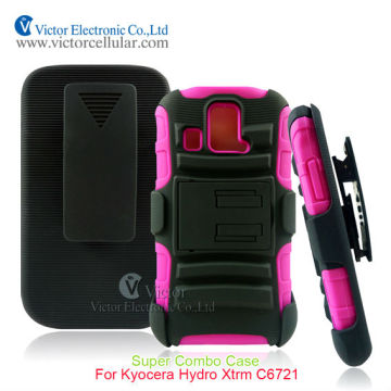 Alibaba China Super Combo Holster Clip Case for Kyocera Hydro XTRM C6721