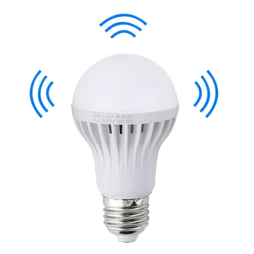 Smart Sound and Motion Sensor LED Bulbs: 5W Induction DOB Lights
