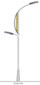 Asymmetrical LED Street Lamp