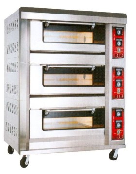 Economy Electric / Gas baking oven, 3-stage & 6-tr