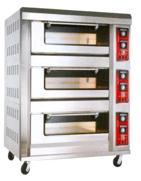 Economy Electric / Gas baking oven, 3-stage & 6-tr
