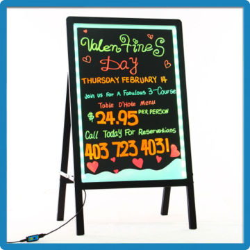 High quality movable advertisement led board stand independently with aluminium alloy frame