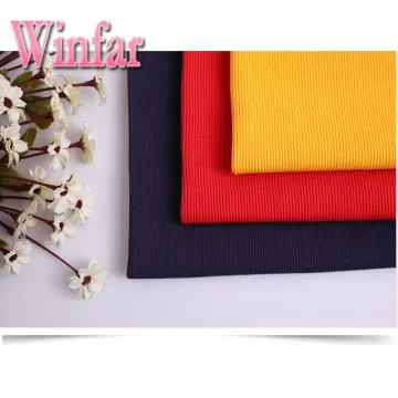 2x2 Rib Polyester Spandex Knit Fabric