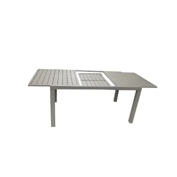 Aluminum Extension Outdoor Patio Garden Dining Table Set with Chairs