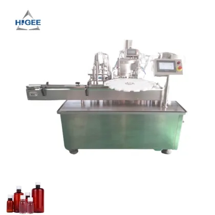 Higee Pesticide Chemicals Liquid Filling and Capping Machine for Small Plastic Bottles
