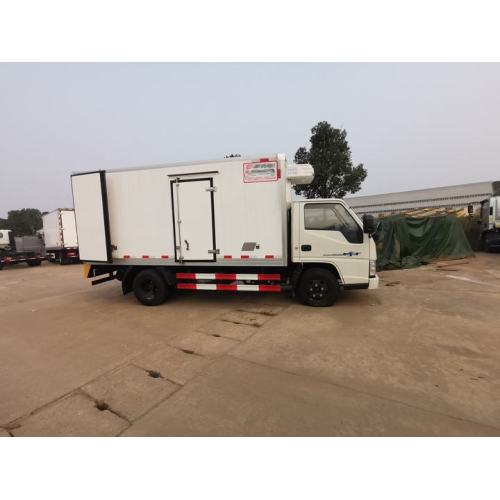 refrigerated truck shipping fresh fish and meat