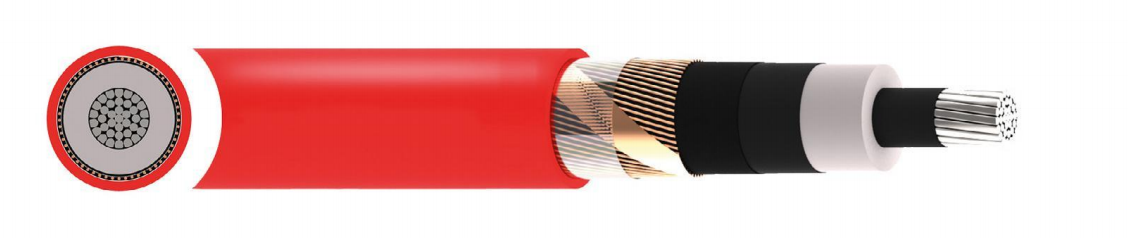 NA2XSY Aluminium Conductor XLPE PVC-18/30(36)kV Cable