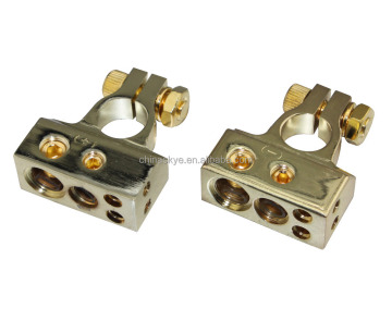 Gold Plated 2AWG Gauge Battery Terminal SKBT-051G+