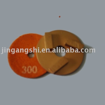 metal polishing pad for stone
