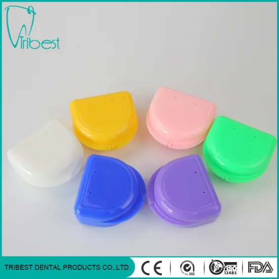 Portable Plastic Orthodontic 2-hole Retainer Box