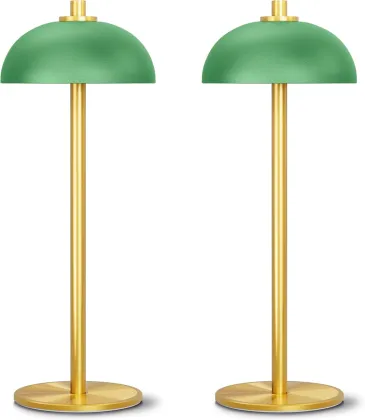 Umbrella shaped rechargeable battery desk lamp