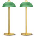 Umbrella shaped rechargeable battery desk lamp