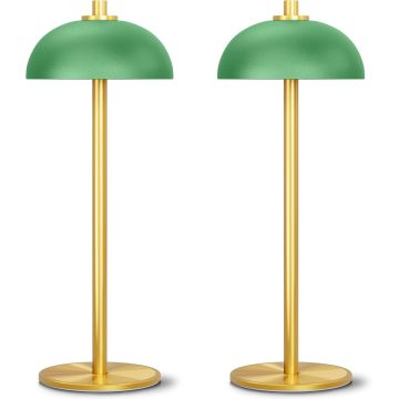Umbrella shaped rechargeable battery desk lamp