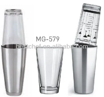 Boston shaker stainless steel and glass