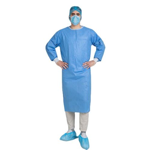 Robe d'isolement non stérile jetable à l'hôpital