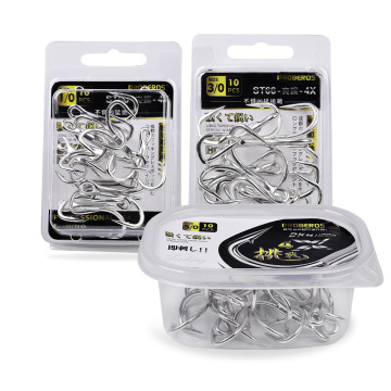 NEWMAJOR ST66-4X Treble Hook High Strengthen 4#-5/0# High Carbon Steel Fishing Hooks