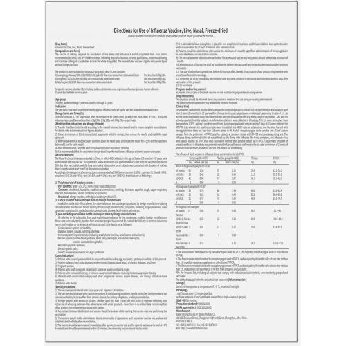 Influenza Vaccine Package Insert