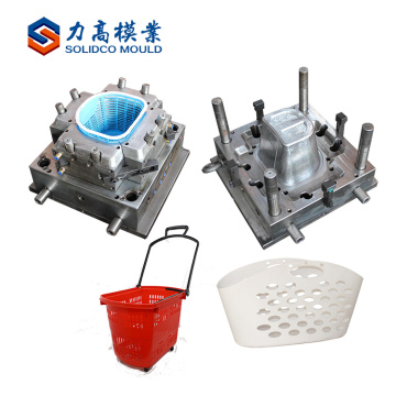 Customer design plastic shopping basket mould