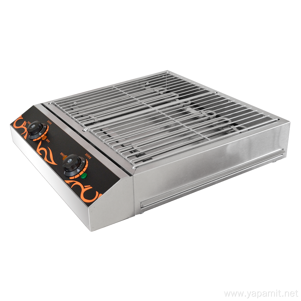 Double Smokeless Stainless Steel Electric Barbecue Grill