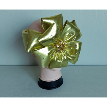 Fascinators per fascia per capelli in poliestere metallizzato Fancisortor