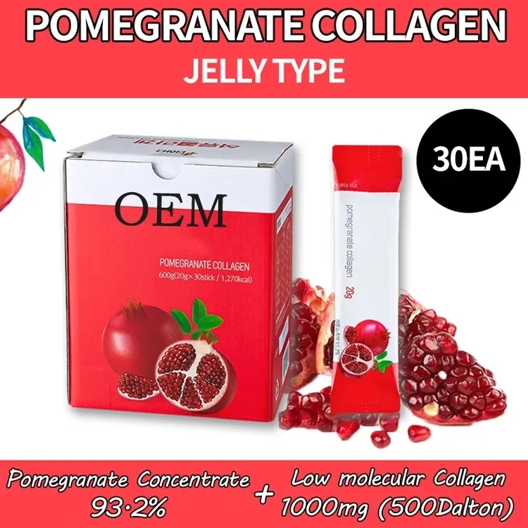 OEM/ODM Beauty Skin Supplement Natural Customized Anti-Aging Skin Whitening Low Molecular Collagen Edible Jelly Collagen