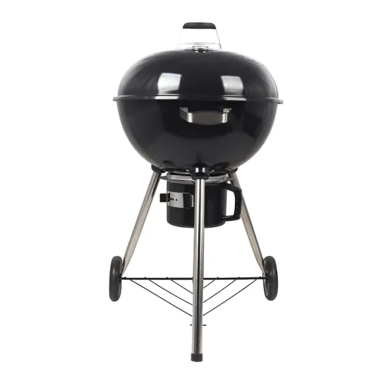Premium 22 Inch Outdoor Camping Charcoal Barbecue Grill Tripod Kettle Bbq Grill With Removable Ash Catcher
