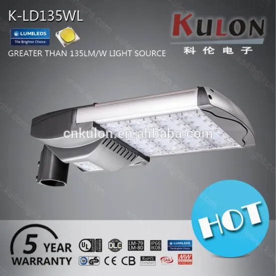 White fixtures lighting roadway highway 135W led street light