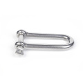Stainless steel extended D-shaped shackle