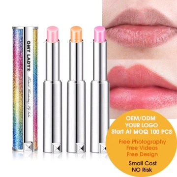 100% natürlicher Feuchtigkeitscreme Lippenstift mit Farbwechsel
