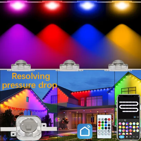 15M RGB Gemstone Permanent Waterproof Outdoor Christmas Pixel Light