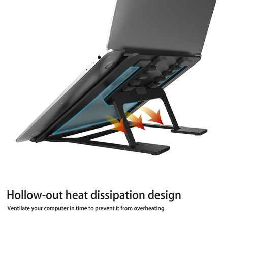 Soporte para computadora portátil para escritorio, Soporte ajustable para computadora portátil