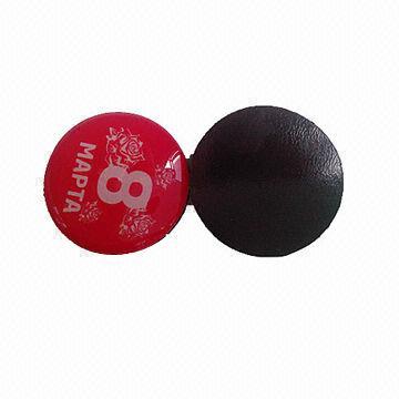 Promotional crystal glass magnetic sticker