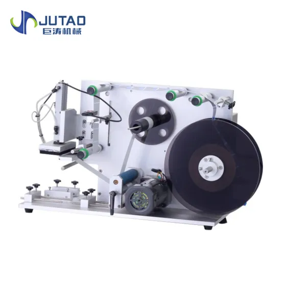 High speed semi-automatic cosmetic labeling machine for glass bottles