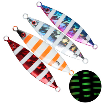 JOHNCOO 60G-200G Wholesale Sardine Metal Jig Lures for Saltwater Slow Pitch Jigging