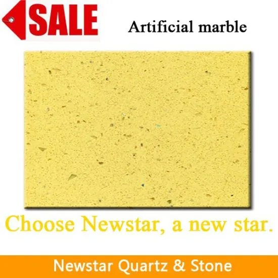 Newstar glass yellow marble artificial stone price