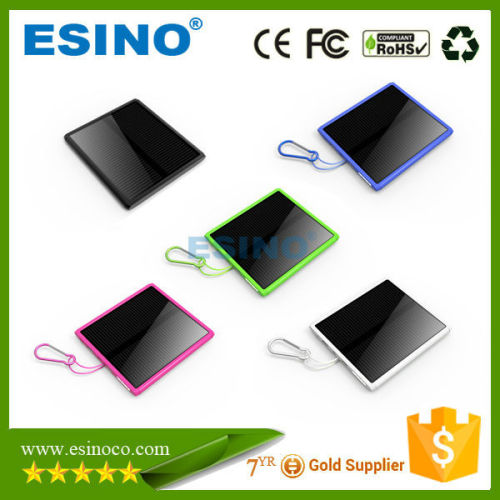 Big capacity Solar power bank 15000mah ,CE,FCC,ROHS Certificated solar universal slim phone charger