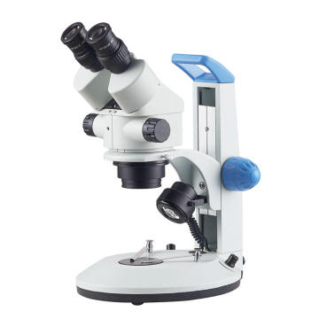 Mikroskop stereo zoom 7x-45x canggih dengan rentang perbesaran ganda